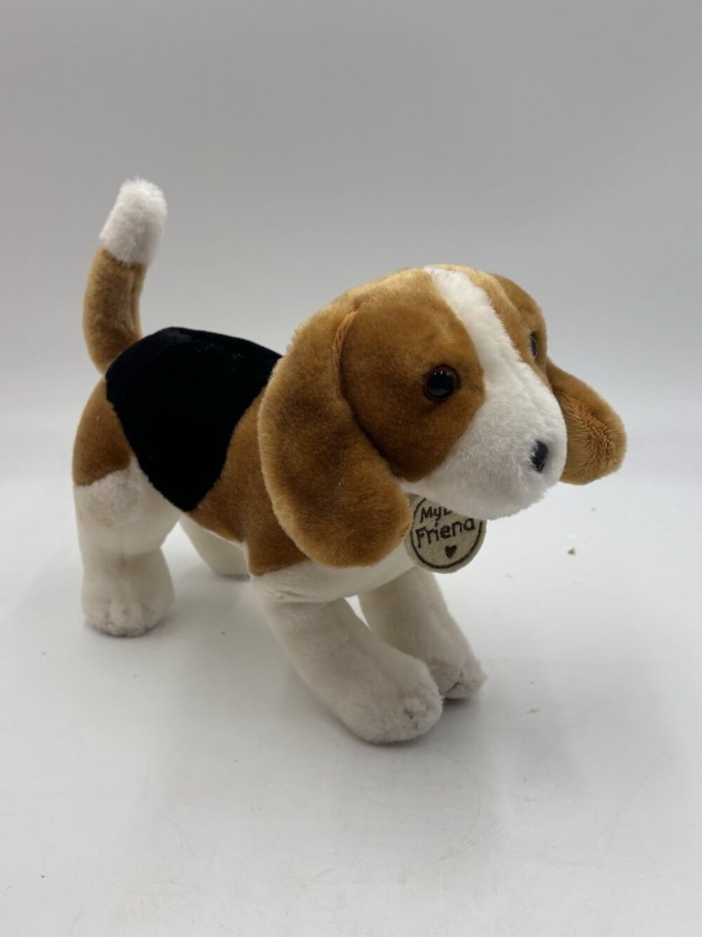 Hallmark Beagle Dog Plush ‘My Best Friend’ Tag Stuffed Animal Stands Alone